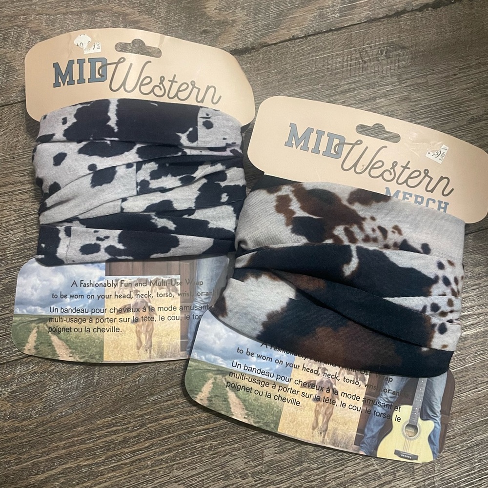 COPY - Western Cow Print Headbands